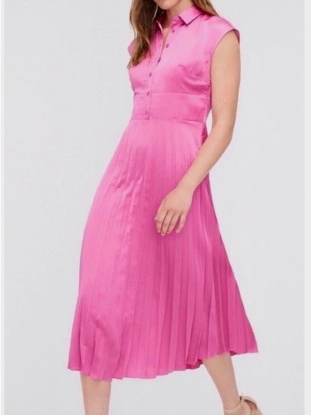 J. Crew Pink Midi Dress, size 4